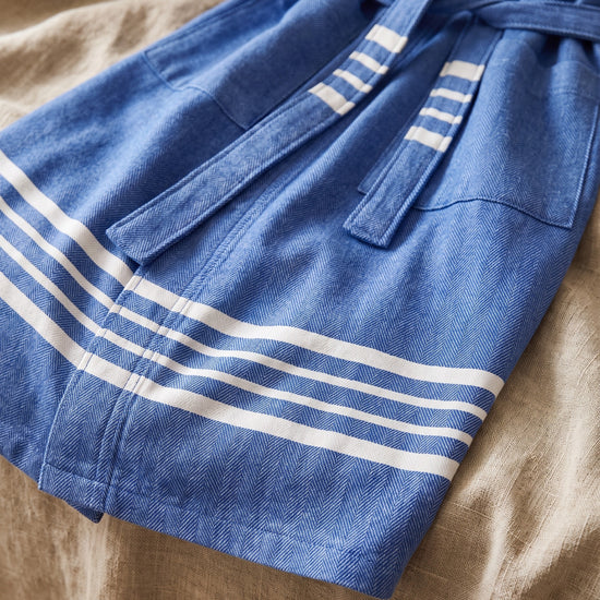 hamam badjas Krem Sultan royal blue - detail