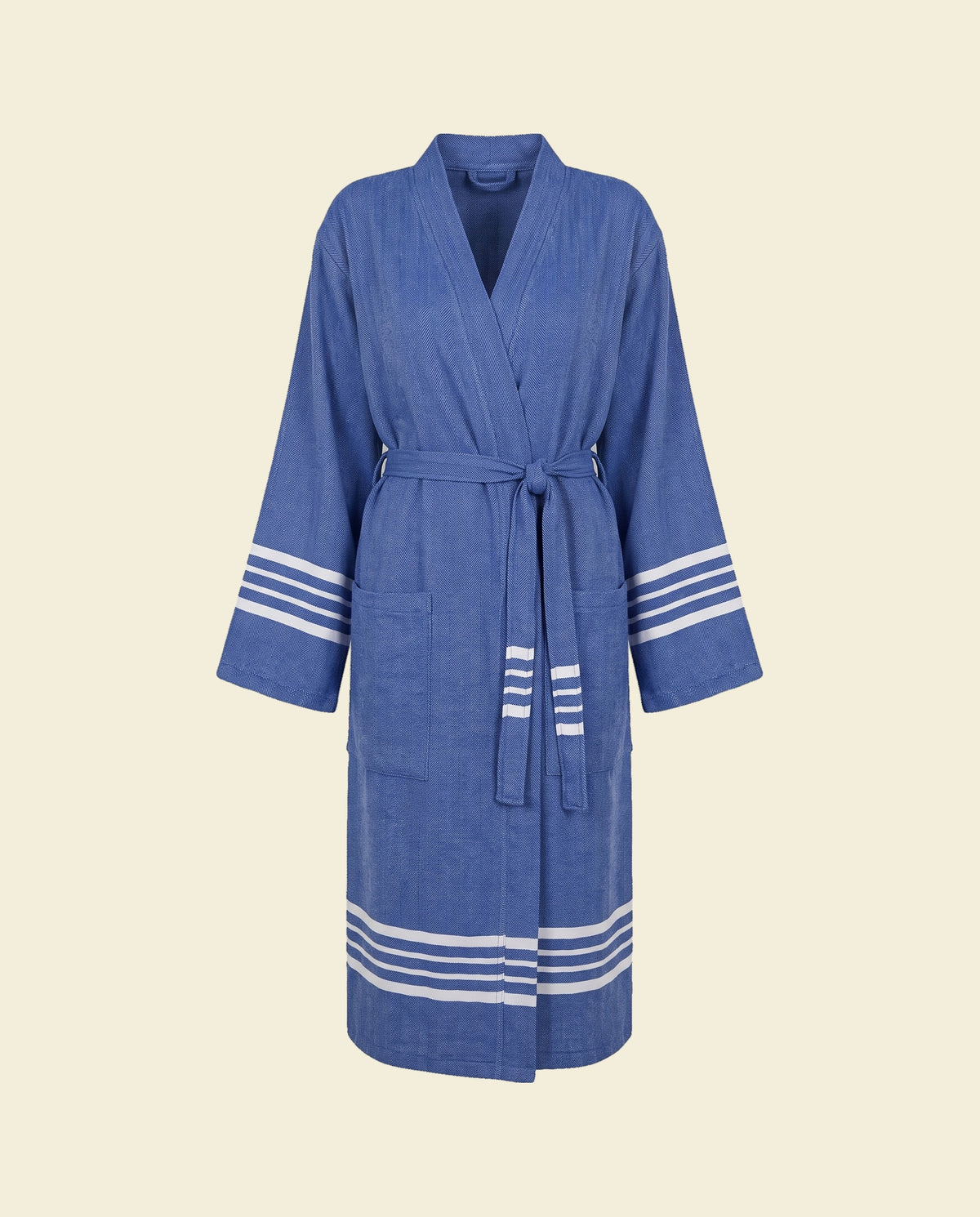 hamam badjas Krem Sultan royal blue - op kleur