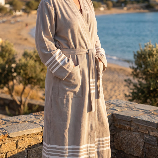 hamam badjas Krem Sultan taupe - sfeer