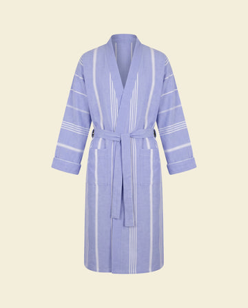 hamam badjas lavendelblauw