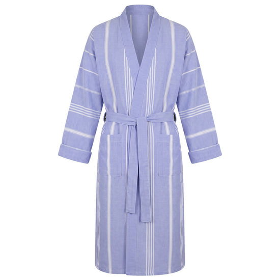 hamam badjas lavendelblauw - vrijstaand
