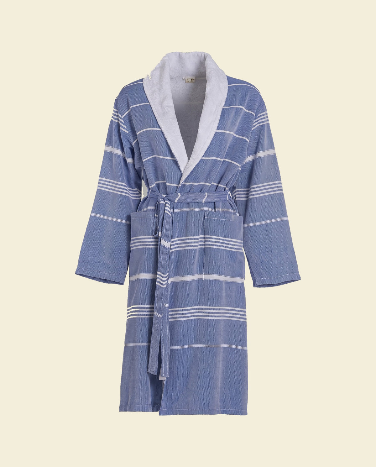 hamam badjas Leyla badstof royal blue - op kleur