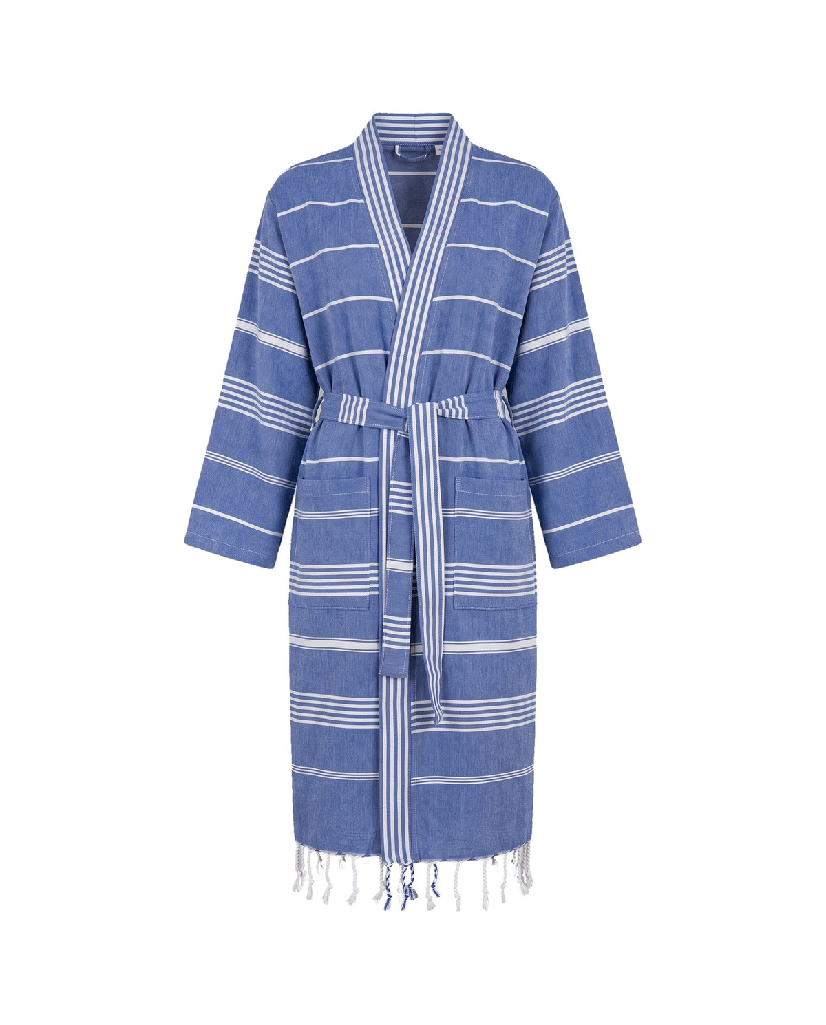 hamam badjas Leyla royal blue - vrijstaand