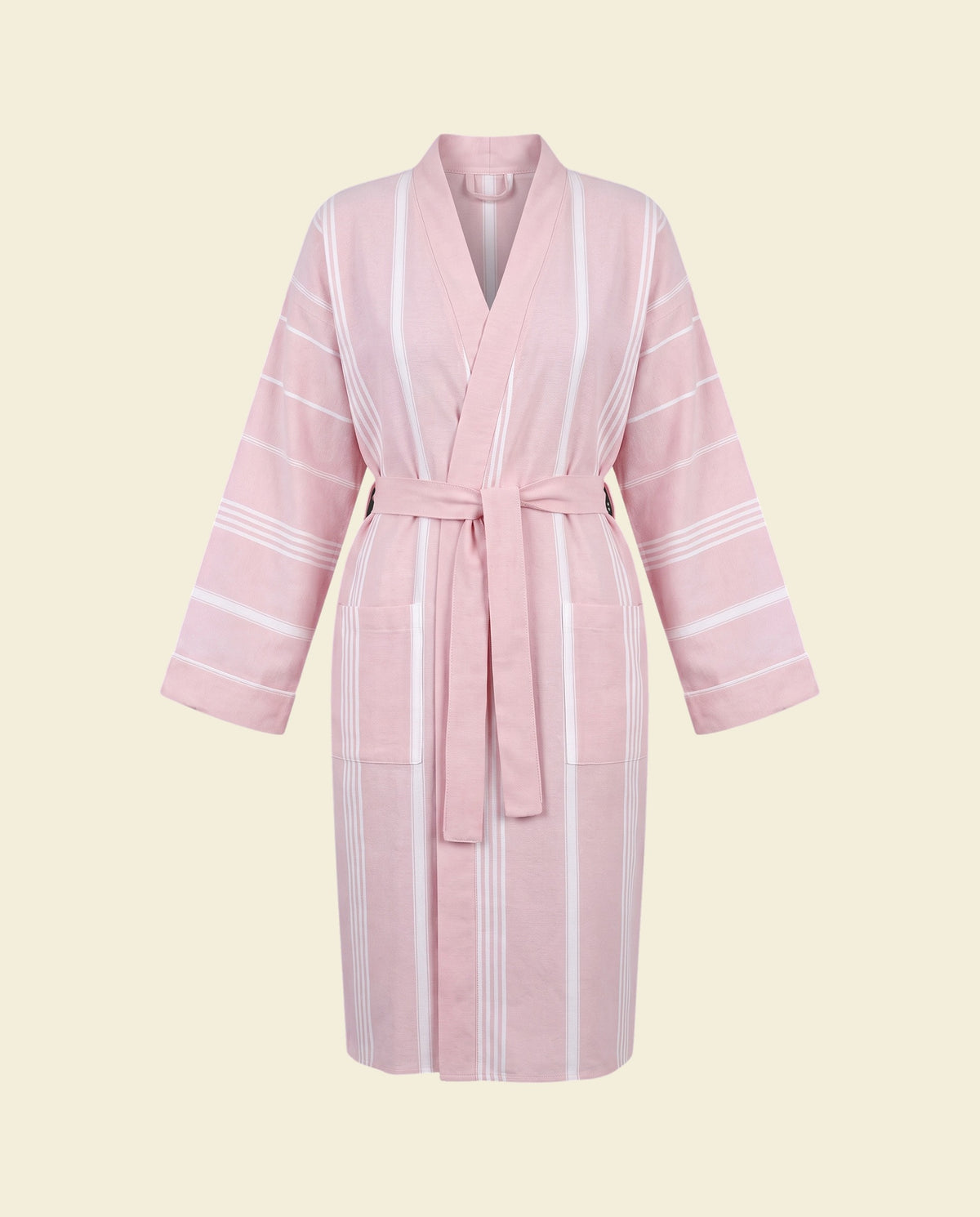 hamam badjas poederroze - op kleur