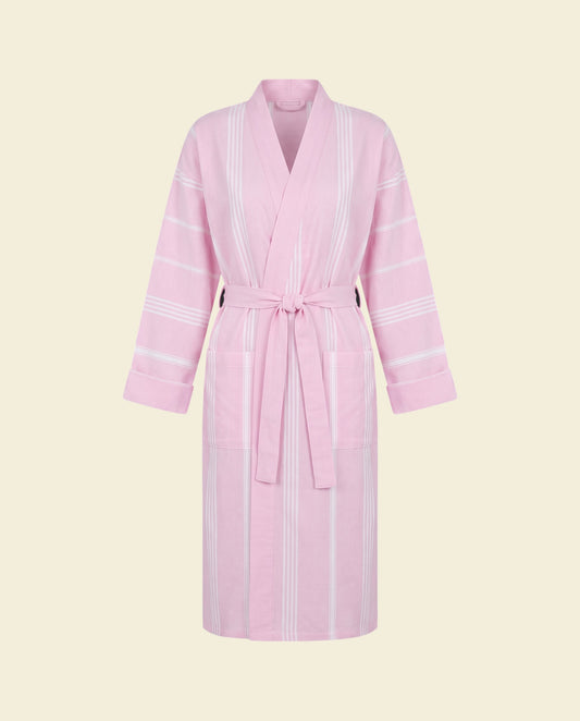 hamam badjas roze - op kleur