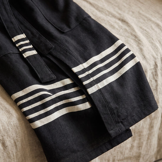 hamam badjas Sun black - detail