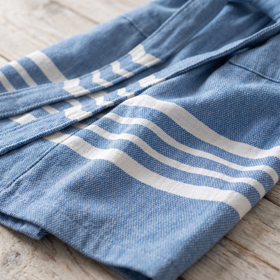 hamam badjas Sun blue - detail