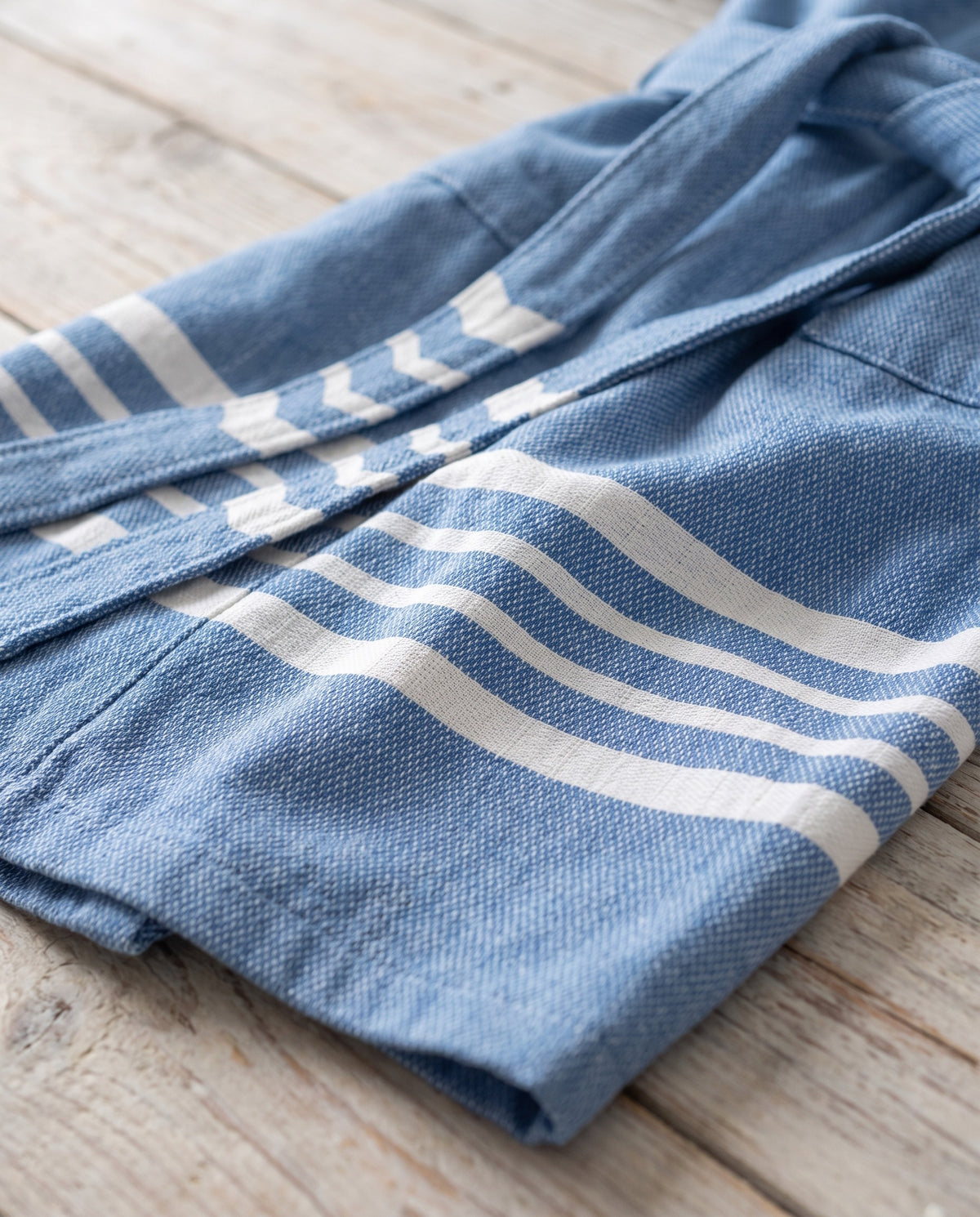 hamam badjas Sun blue - detail