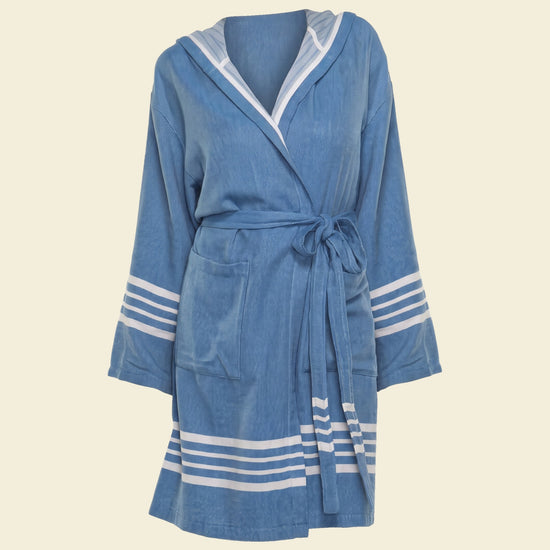 hamam badjas Sun blue - op kleur