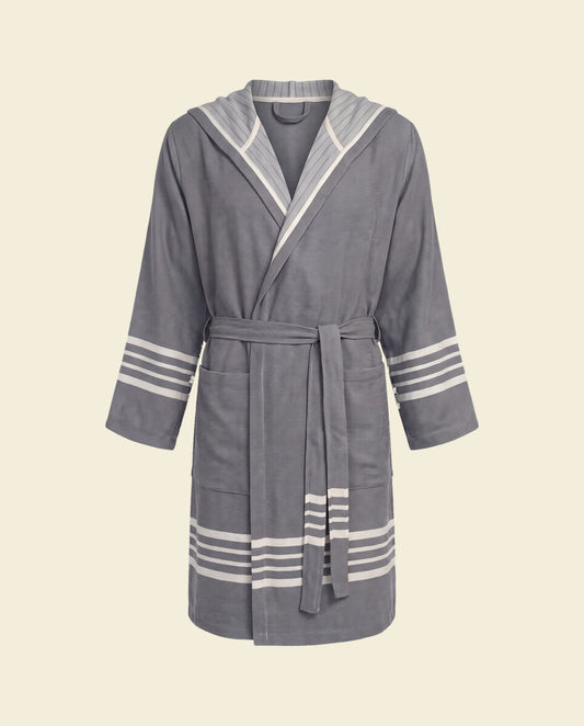 hamam badjas Sun dark grey - op kleur