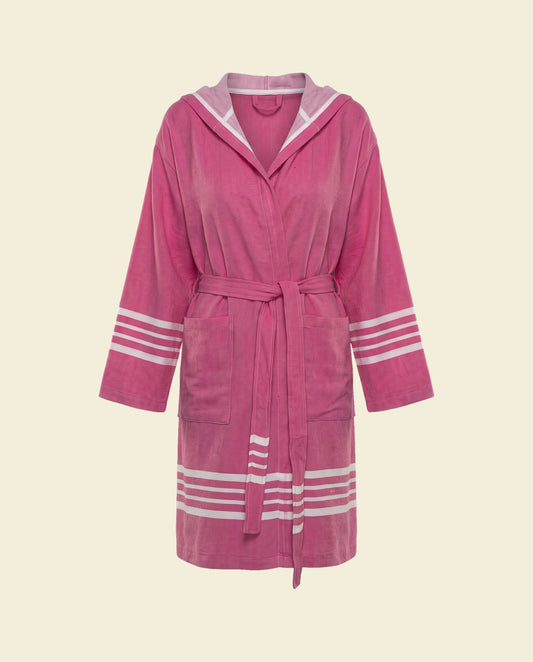 hamam badjas Sun fuchsia - op kleur
