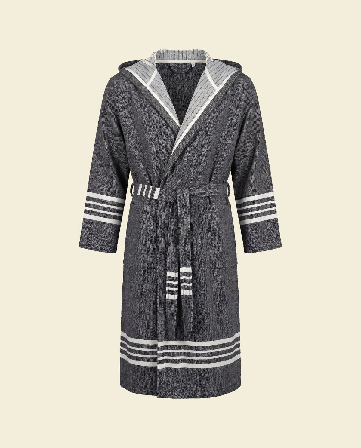 hamam badjas Sun heren black - op kleur