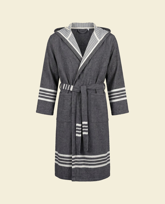 hamam badjas Sun heren black - op kleur