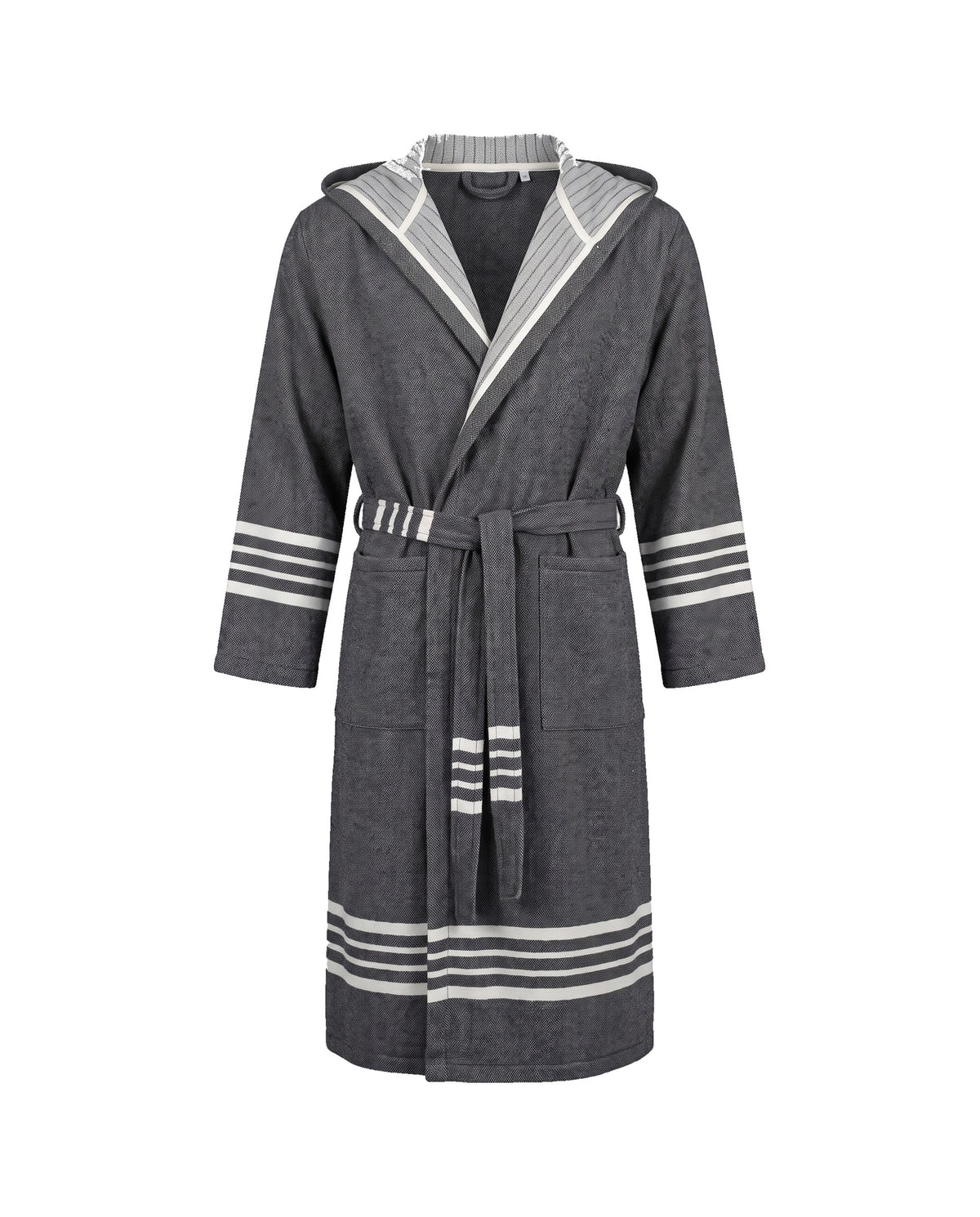 hamam badjas Sun heren black - vrijstaand