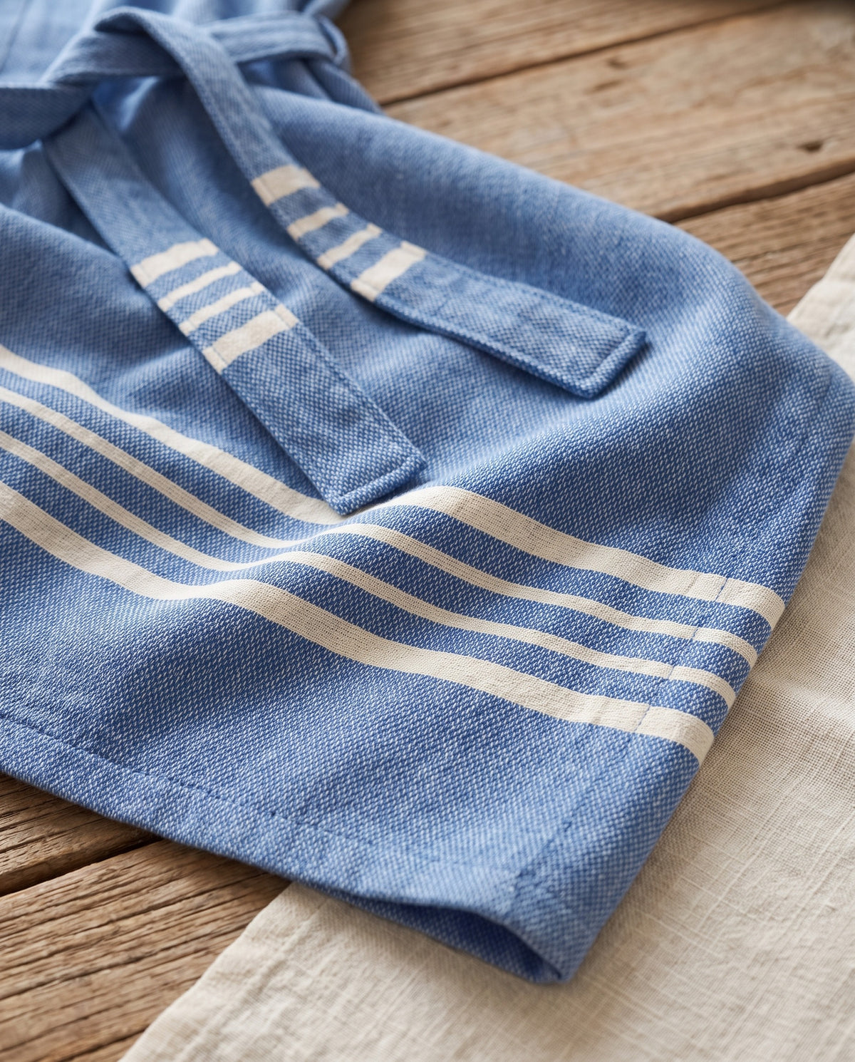 hamam badjas Sun heren royal blue - detail