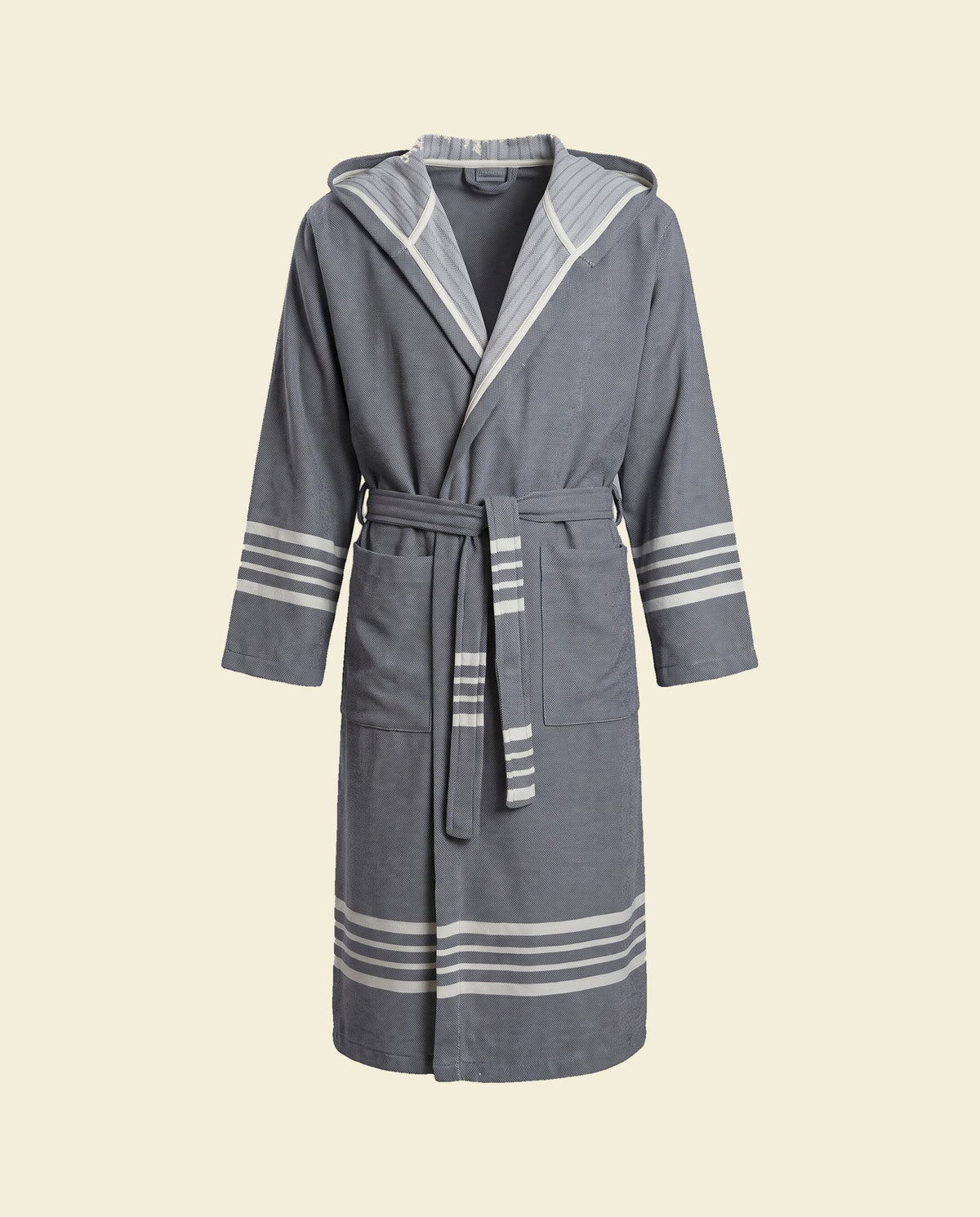 hamam badjas Sun heren taupe - op kleur