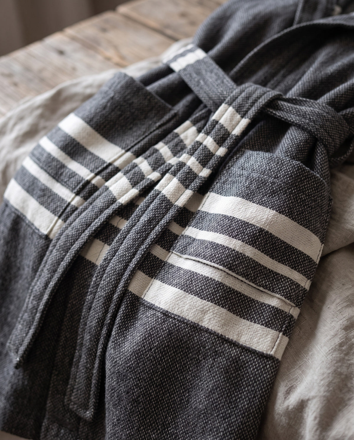 hamam badjas Sun kids black - detail