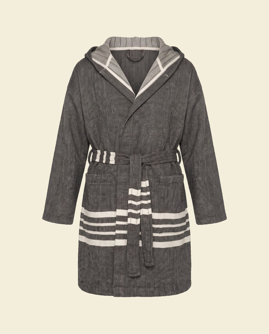 hamam badjas Sun kids black - op kleur