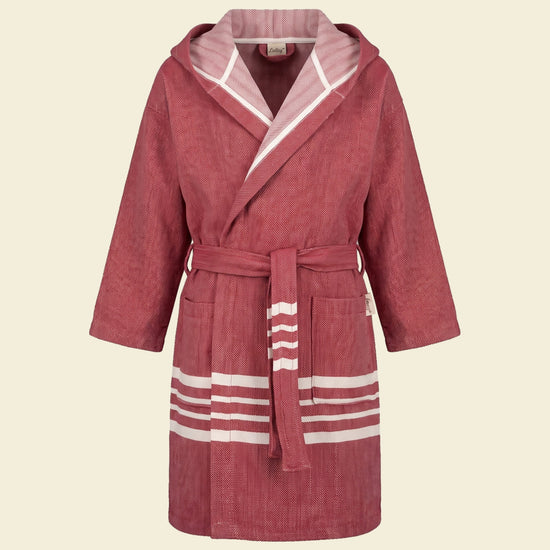 hamam badjas Sun kids bordeaux - op kleur
