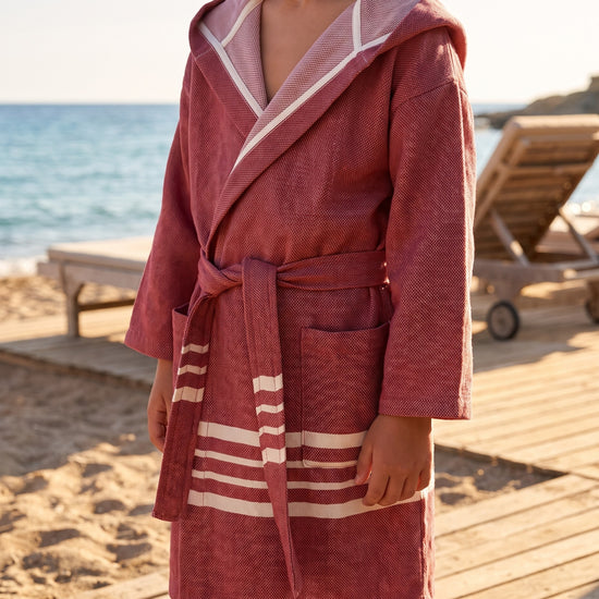 hamam badjas Sun kids bordeaux - sfeer