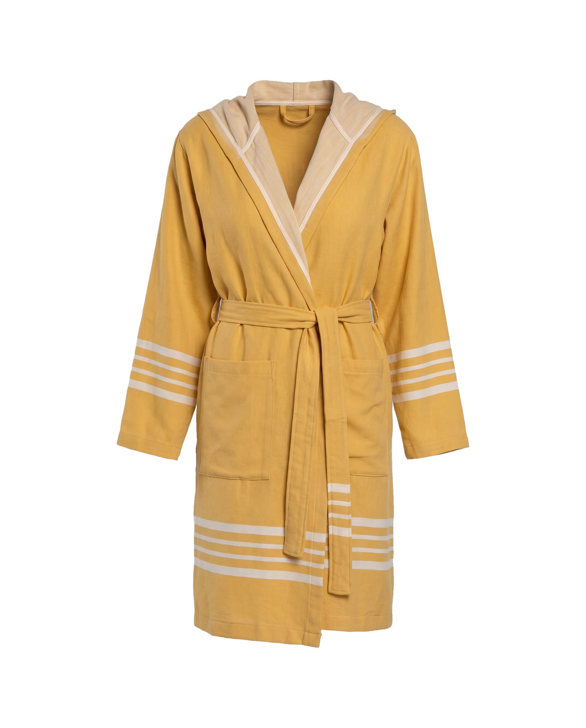 hamam badjas Sun mustard yellow - vrijstaand