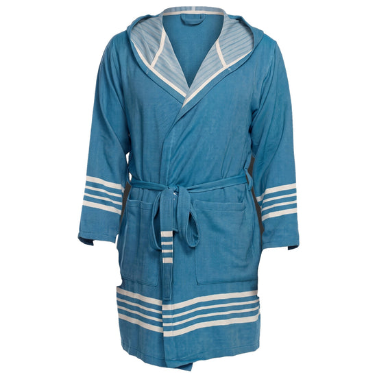 hamam badjas Sun petrol blue - vrijstaand
