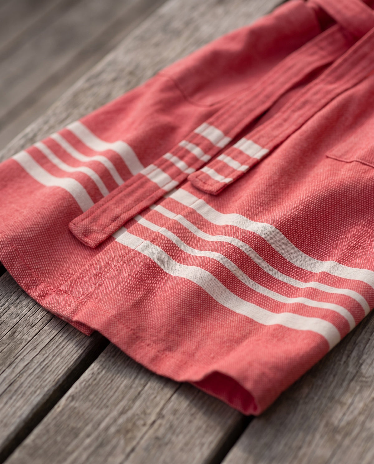 hamam badjas Sun red - detail