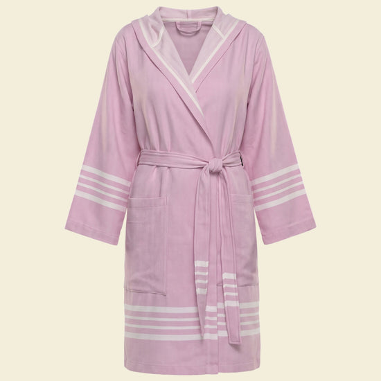 hamam badjas Sun rose pink - op kleur