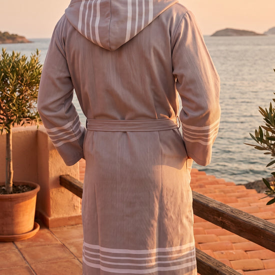 hamam badjas Sun taupe - sfeer