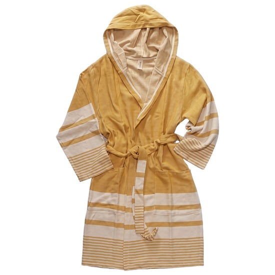 hamam badjas Tabiat mustard yellow - vrijstaand