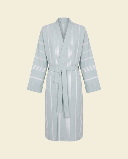 hamam badjas zeegroen - op kleur