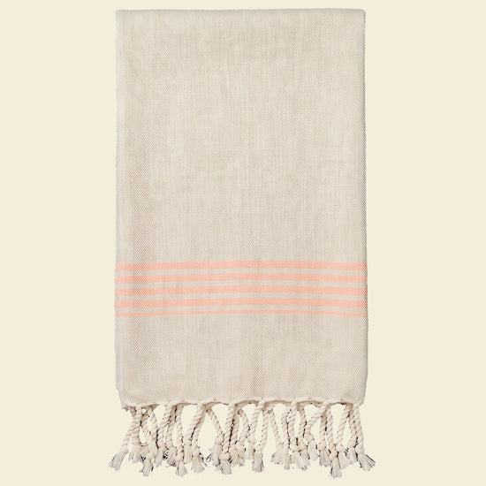 hamam gastendoek linnen donkerperzik - op kleur