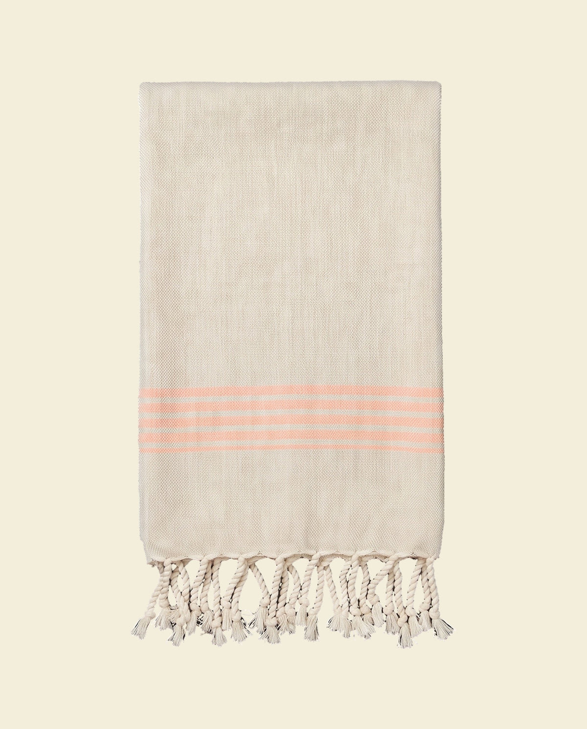 hamam gastendoek linnen donkerperzik - op kleur