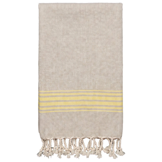 hamam gastendoek linnen geel - vrijstaand