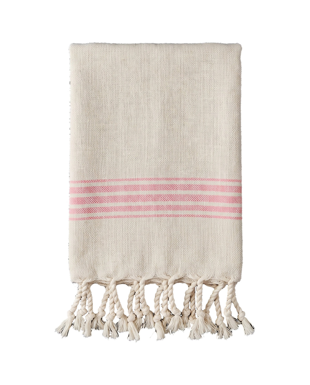 hamam gastendoek linnen zuurstokroze - vrijstaand