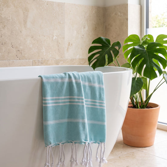 hamam handdoek aqua - sfeer