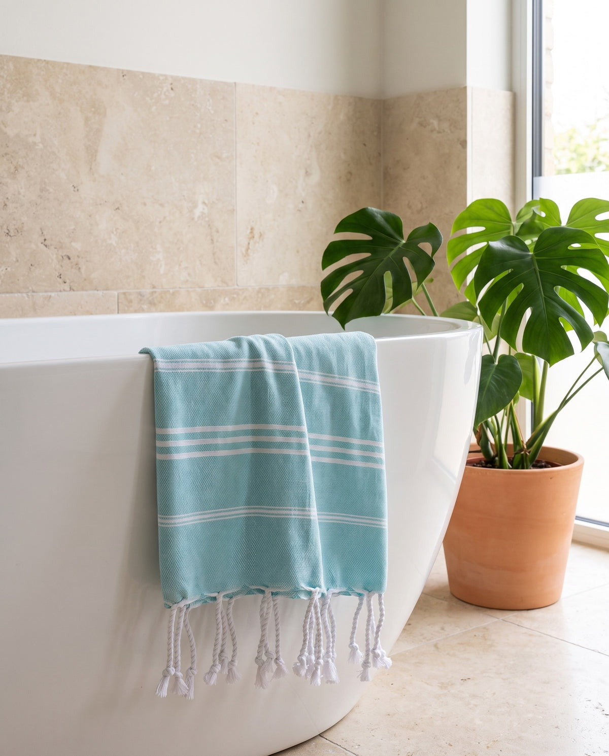 hamam handdoek aqua - sfeer