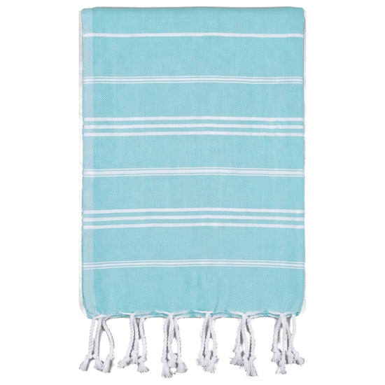 hamam handdoek aqua - vrijstaand