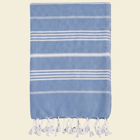 hamam handdoek blauw - op kleur