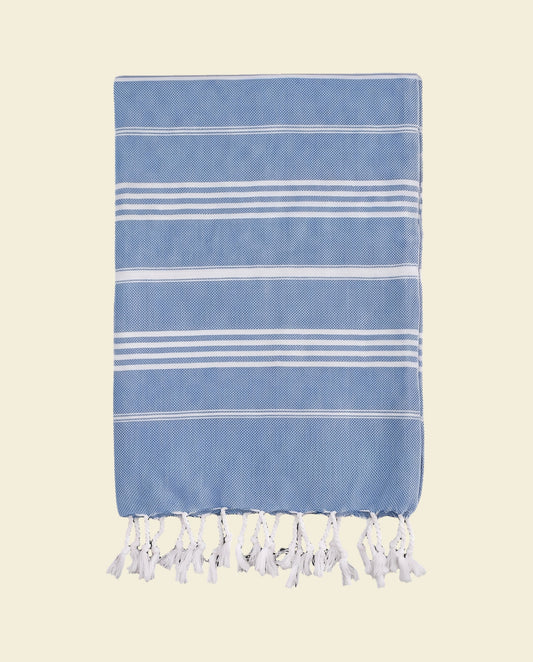 hamam handdoek blauw - op kleur