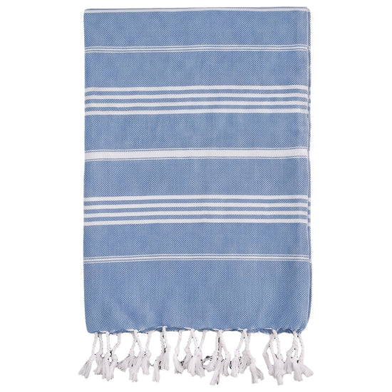 hamam handdoek blauw - vrijstaand