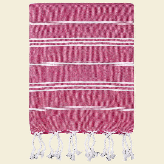 hamam handdoek cerise - op kleur