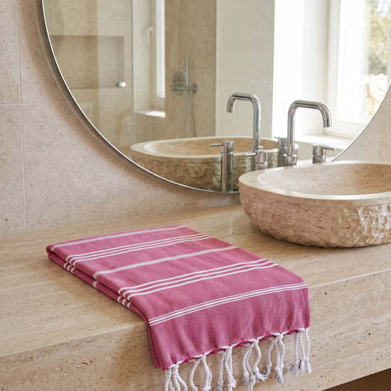 hamam handdoek cerise - sfeer