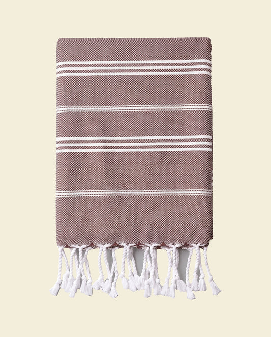 hamam handdoek chocolade - op kleur
