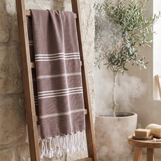 hamam handdoek chocolade - sfeer