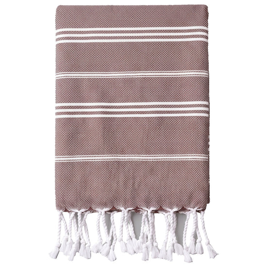 hamam handdoek chocolade - vrijstaand