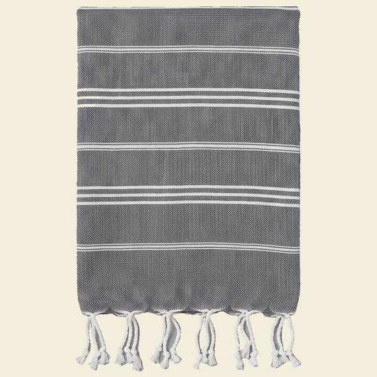 hamam handdoek donkergrijs - op kleur