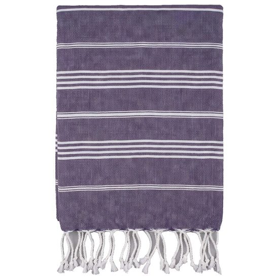 hamam handdoek donkerpaars - vrijstaand