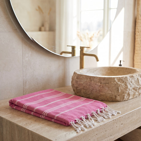 hamam handdoek fuchsia - sfeer