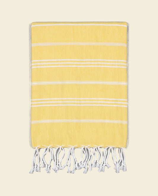 hamam handdoek geel - op kleur